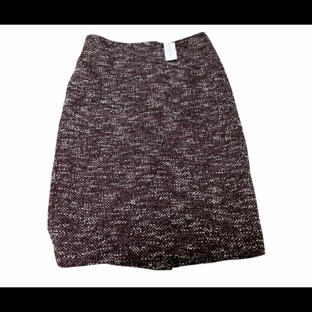 Burgundy Tweed skirt by Ann Taylor Factory